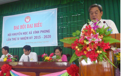 Xã Vĩnh Phong tổ chức đại hội Hội khuyến học nhiệm kỳ III IV (2010-2015)