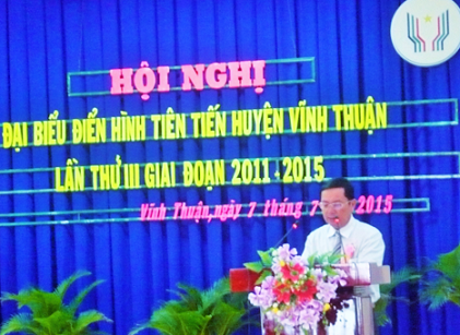 Hội nghị đại biểu điển hình tiên tiến huyện Vĩnh Thuận lần thứ III