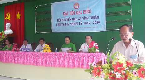 Xã Vĩnh Thuận tổ chức Đại hội Hội Khuyến học nhiệm kỳ IV (2010-2015)