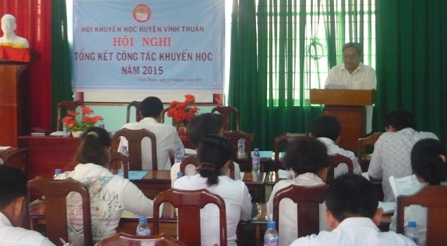 Hội khuyến học huyện Vĩnh Thuận tổng kết công tác năm 2015