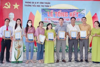 Trường Tiểu học Thị Trấn 1 Vĩnh Thuận tổng kết năm học 2021-2022
