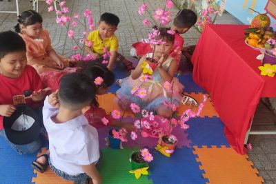 Trường Mẫu giáo Vĩnh Thuận tổ chức mừng xuân Quý Mão năm 2023