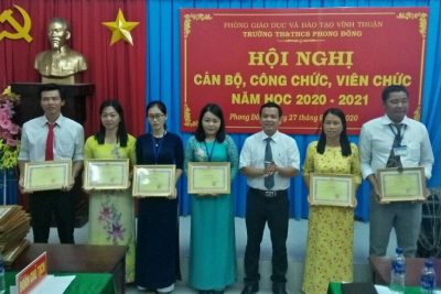 Trường tiểu học và Trung học cơ sở Phong Đông tổ chức Hội nghị cán bộ viên chức năm học 2020-2021