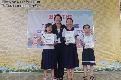 Kiên Giang: Trường Tiểu học thị trấn 1 thi tìm hiểu Luật Giao thông cấp trường năm học 2023-2024