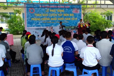 Vĩnh Thuận phát động toàn dân tập luyện môn bơi  phòng, chống đuối nước và tổ chức hoạt động thể thao trường học năm 2019