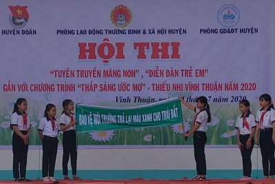 Hội thi “Tuyên truyền măng non”, “Diễn đàn trẻ em”gắn với chương trình “Thắp sáng ước mơ – Thiếu nhi Vĩnh Thuận” năm 2020