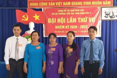 Chi bộ Trường Tiểu học Vĩnh Bình Bắc 2, Đại hội lần thứ VII, nhiệm kỳ 2020 – 2022